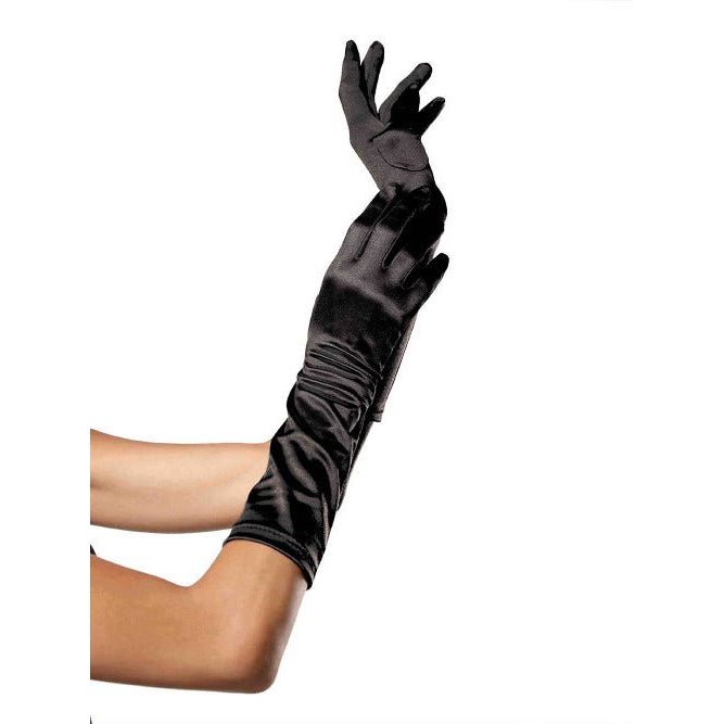 Satin Elbow Length Costume Gloves - worldclasscostumes