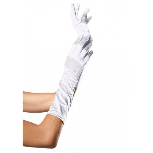 Satin Elbow Length Costume Gloves - worldclasscostumes