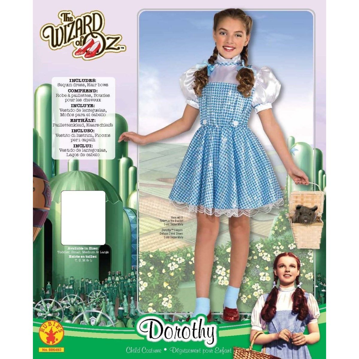 Sequin Kids Dorothy Costume - worldclasscostumes