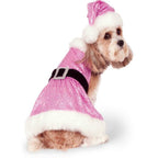 Sequin Mrs. Claus Pet Costume - worldclasscostumes