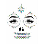 Skeleton Adhesive Face and Chest Jewel Stickers - worldclasscostumes