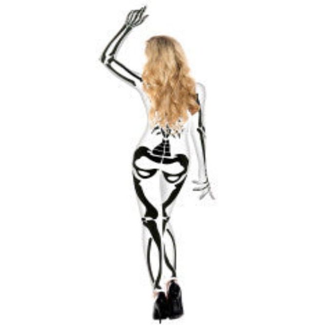 Skeleton Bodysuit Women Costume - worldclasscostumes