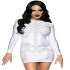 Spandex rhinestone skeleton dress - worldclasscostumes