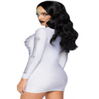 Spandex rhinestone skeleton dress - worldclasscostumes