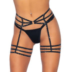 Spice It Up Rhinestone Garter Belt - worldclasscostumes