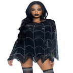 Spider Web Rhinestone Costume Poncho - worldclasscostumes