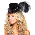 Steampunk Velvet Top Hat - worldclasscostumes
