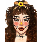 Stitches Adhesive Face Jewels Sticker - worldclasscostumes