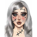 Stitches Adhesive Face Jewels Sticker - worldclasscostumes