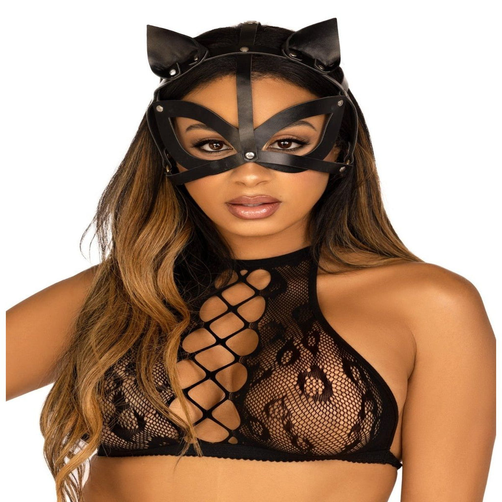 Studded Cat Mask - worldclasscostumes