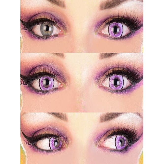Succubus - Purple Cosplay Contact Lenses - worldclasscostumes