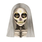 Sugar skull adhesive face jewels sticker. - worldclasscostumes