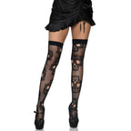 Sugar Skull Net Thigh Highs - worldclasscostumes