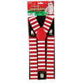 Suspenders-Elf, Red & White - worldclasscostumes