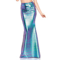 Teal Iridescent Scale Mermaid Maxi Skirt - worldclasscostumes