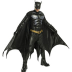 Dark Knight Trilogy padded Batman Deluxe Adult Costume with armored bodysuit, cape, mask, belt, gloves, and boot covers