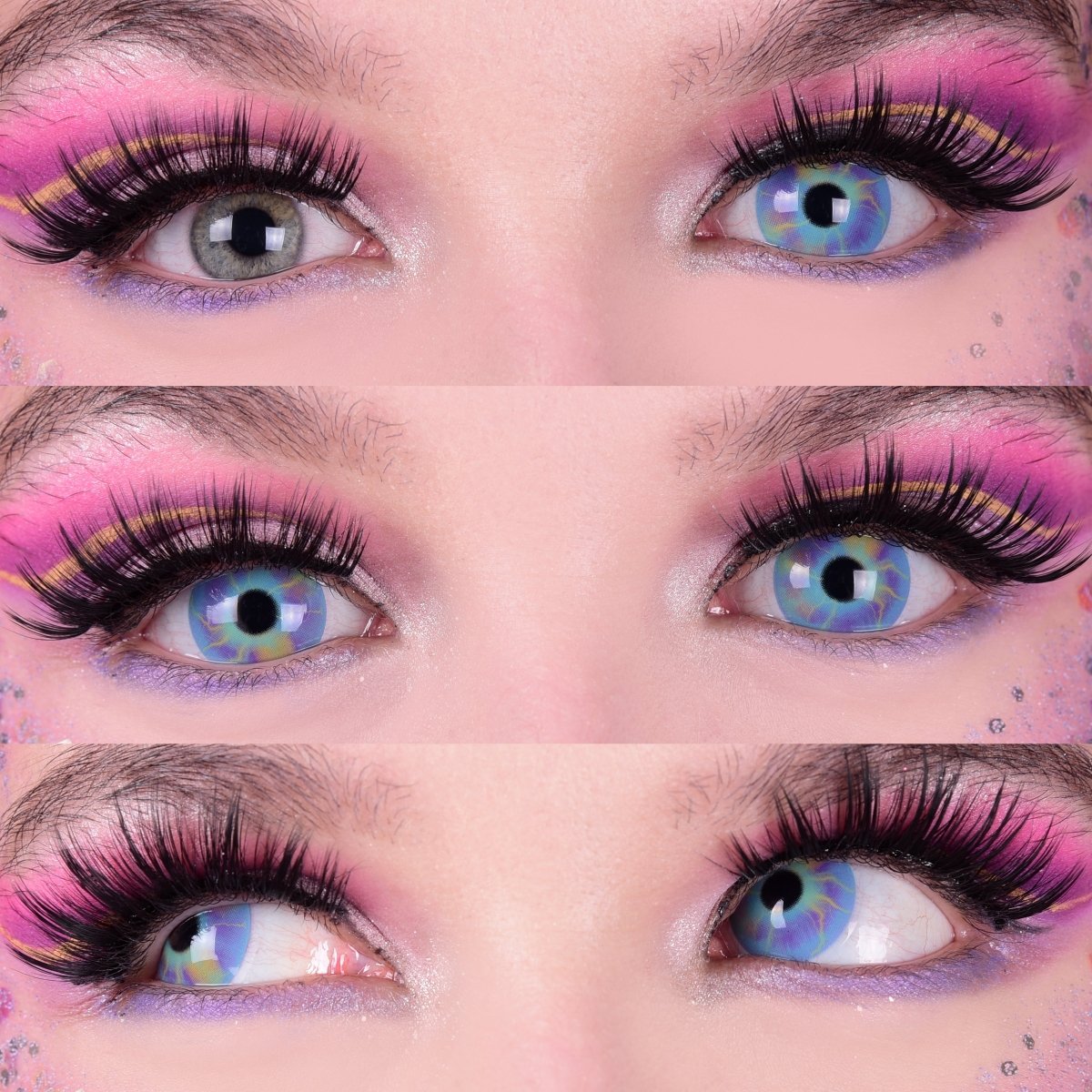 Unicorn - Rainbow Colored Contact Lenses - worldclasscostumes