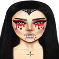 Vampire Adhesive Face Jewels Sticker - worldclasscostumes