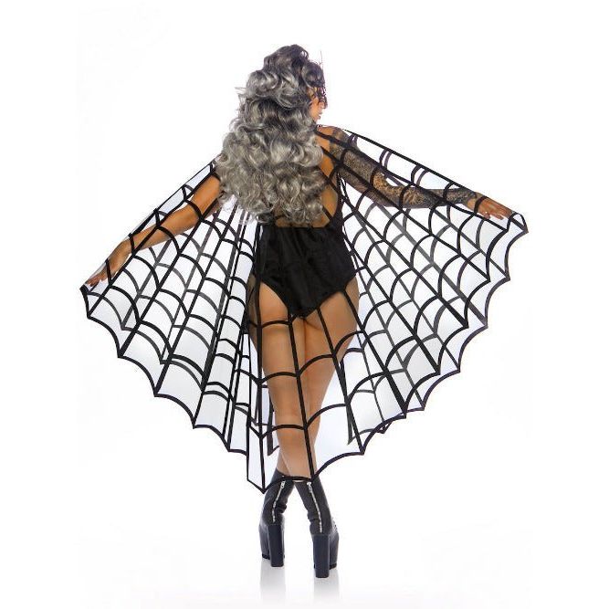 Velvet flocked web cape - worldclasscostumes