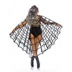 Velvet flocked web cape - worldclasscostumes