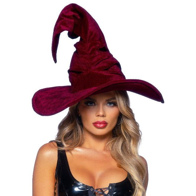 Velvet Ruched witch Hat - worldclasscostumes