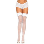 Violet Fishnet Thigh High Stockings - worldclasscostumes