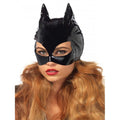 Wet Look Vinyl Catwoman Costume Mask - worldclasscostumes
