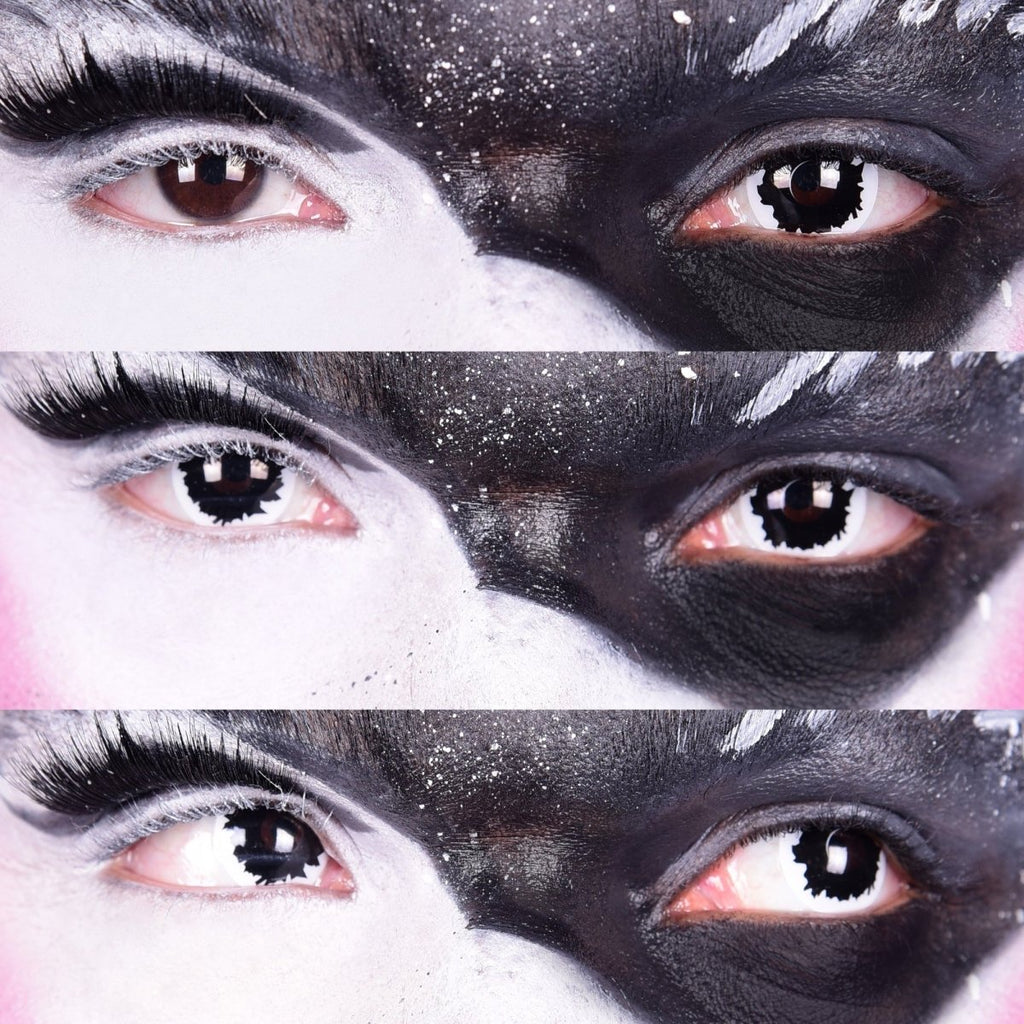 White Mini Sclera - White Colored Contact Lenses - worldclasscostumes
