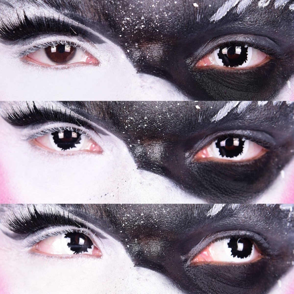 White Mini Sclera - White Colored Contact Lenses - worldclasscostumes