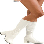 Women's White Go Go Boots - worldclasscostumes