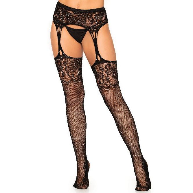 Yana Fishnet Stockings with Garter Belt - worldclasscostumes