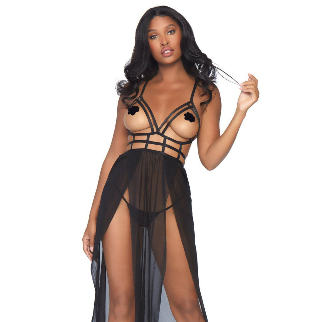 Yours Always Open Cup Gown Set - worldclasscostumes