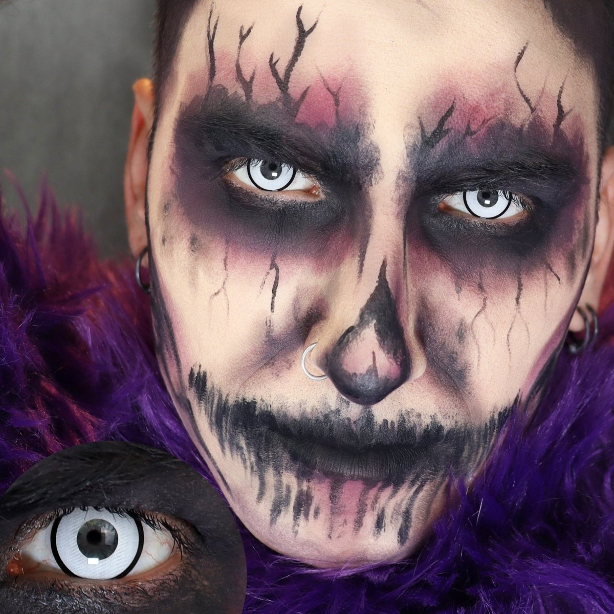 Zombie II - White Colored Contact Lenses - worldclasscostumes