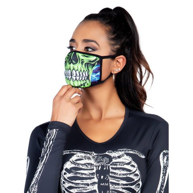 Zombie Skull Face Mask - worldclasscostumes