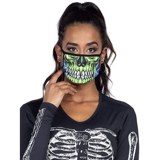 Zombie Skull Face Mask - worldclasscostumes